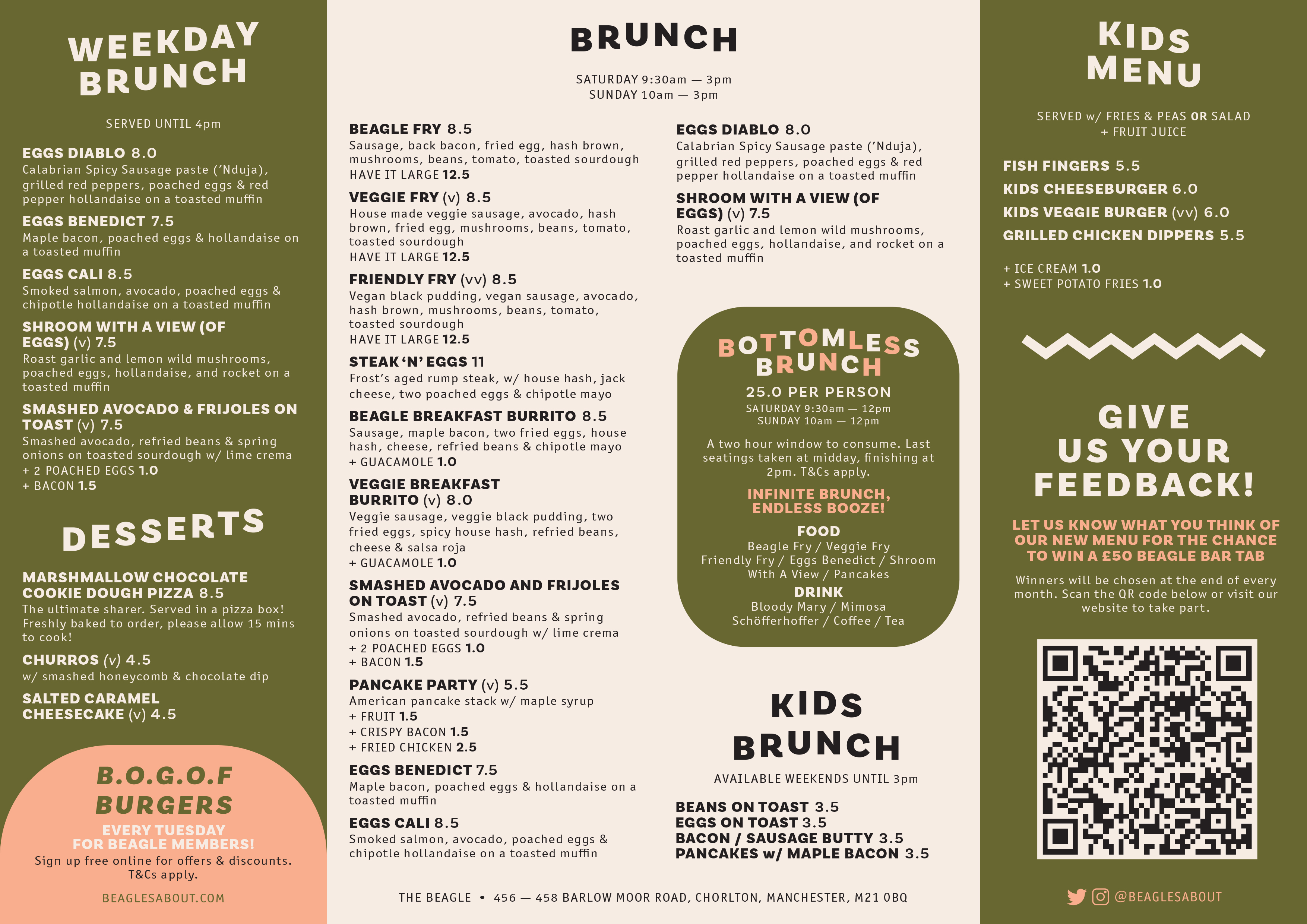 Food Menu The Beagle